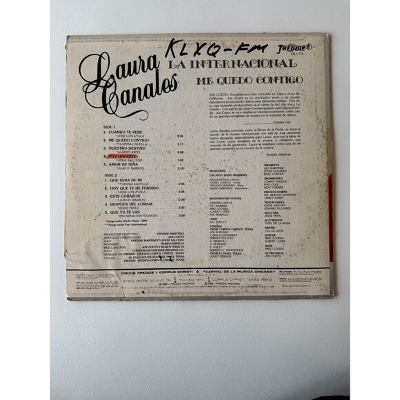 Laura Canales La Internacional LP Freddie Records FR-1278 Radio Station Copy VG - Picture 2 of 7